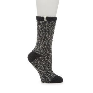 UGG Cozy Chenille Women's Crew Socks - Black and Gray